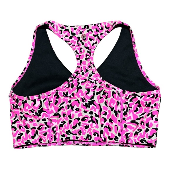 Lilly Pulitzer Luxletic Pink Topaz My Favorite Spot Lindsay Sports Bra Womens M - Picture 3 of 4